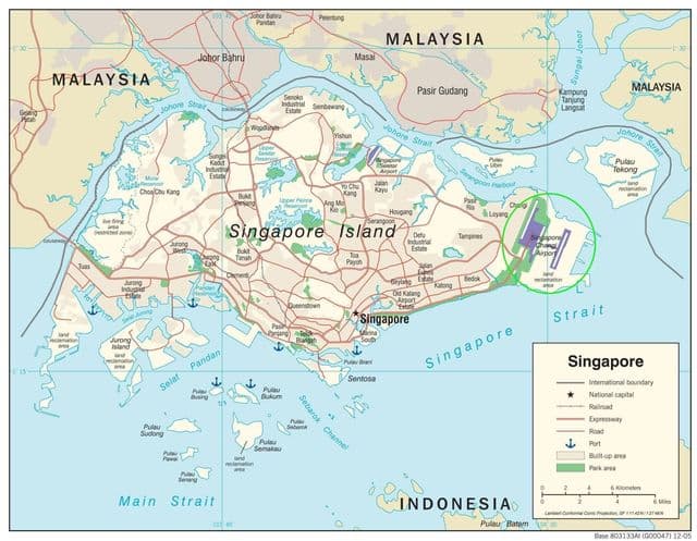新加坡机场地图