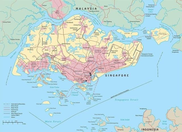 新加坡城市地图