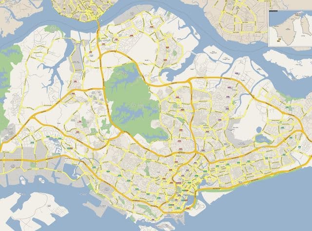 新加坡道路图