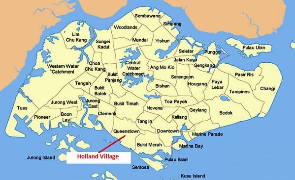 新加坡地区地图