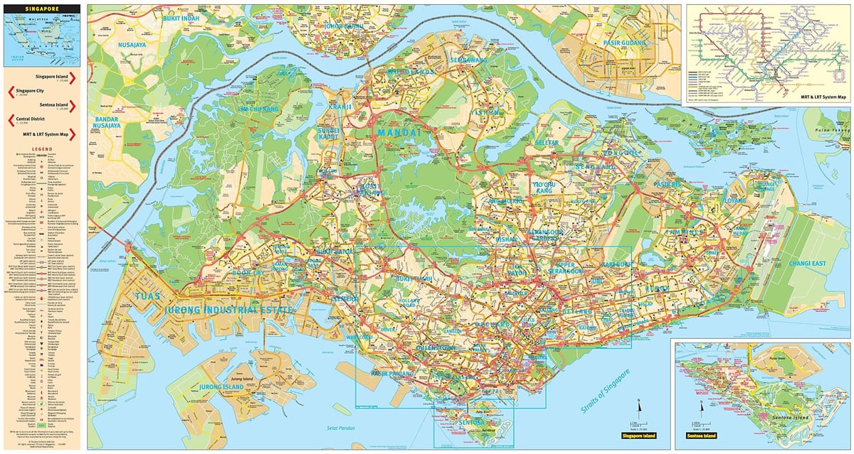 新加坡街区地图