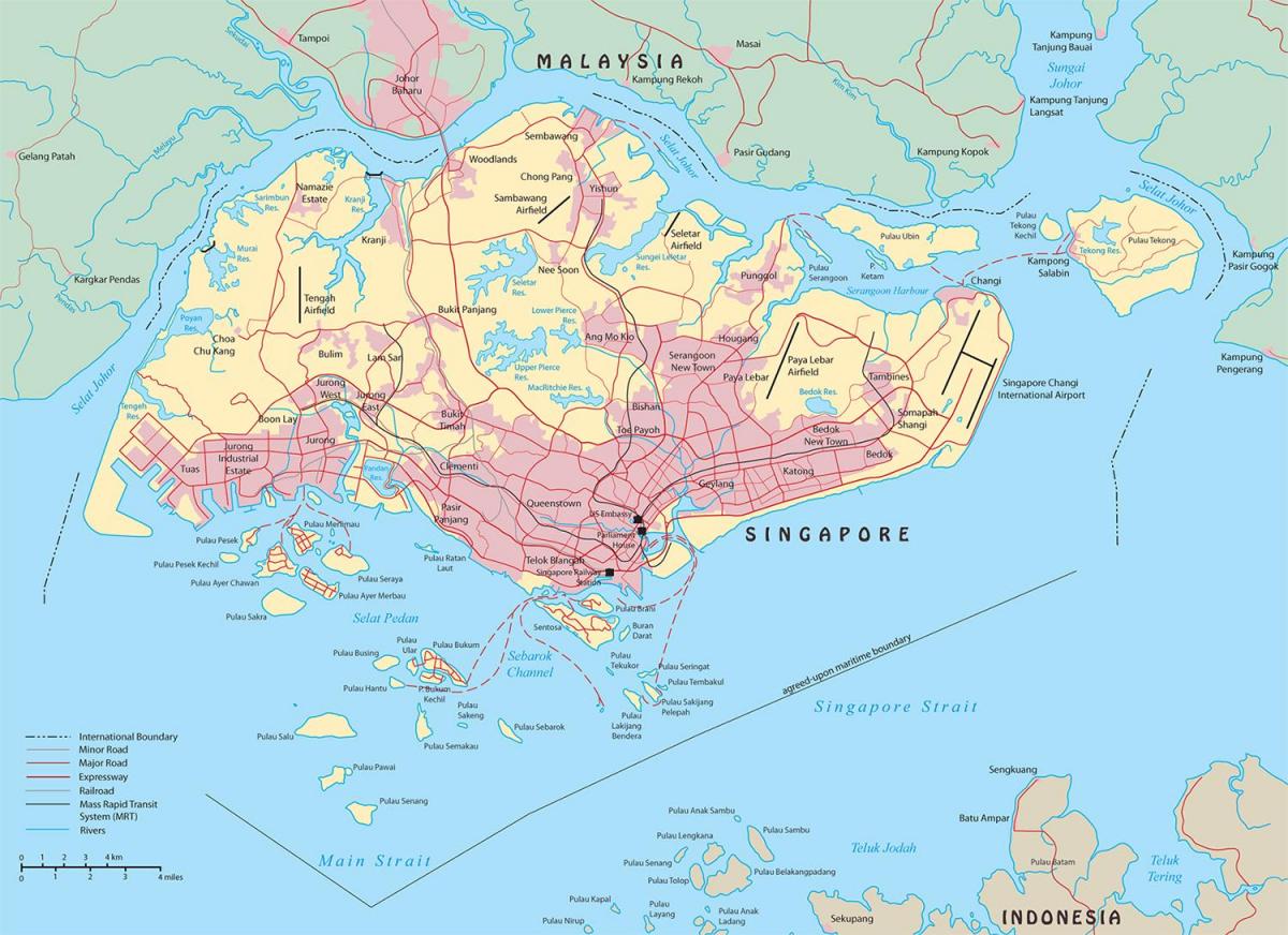 新加坡城市地图