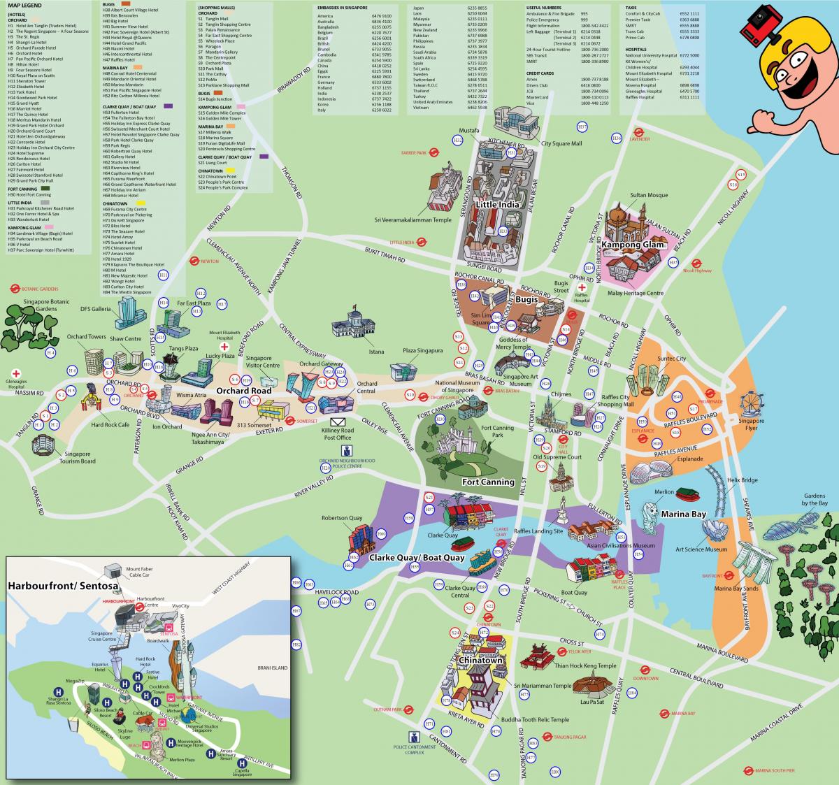 新加坡观光地图
