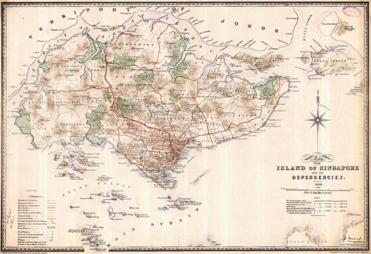 新加坡历史地图