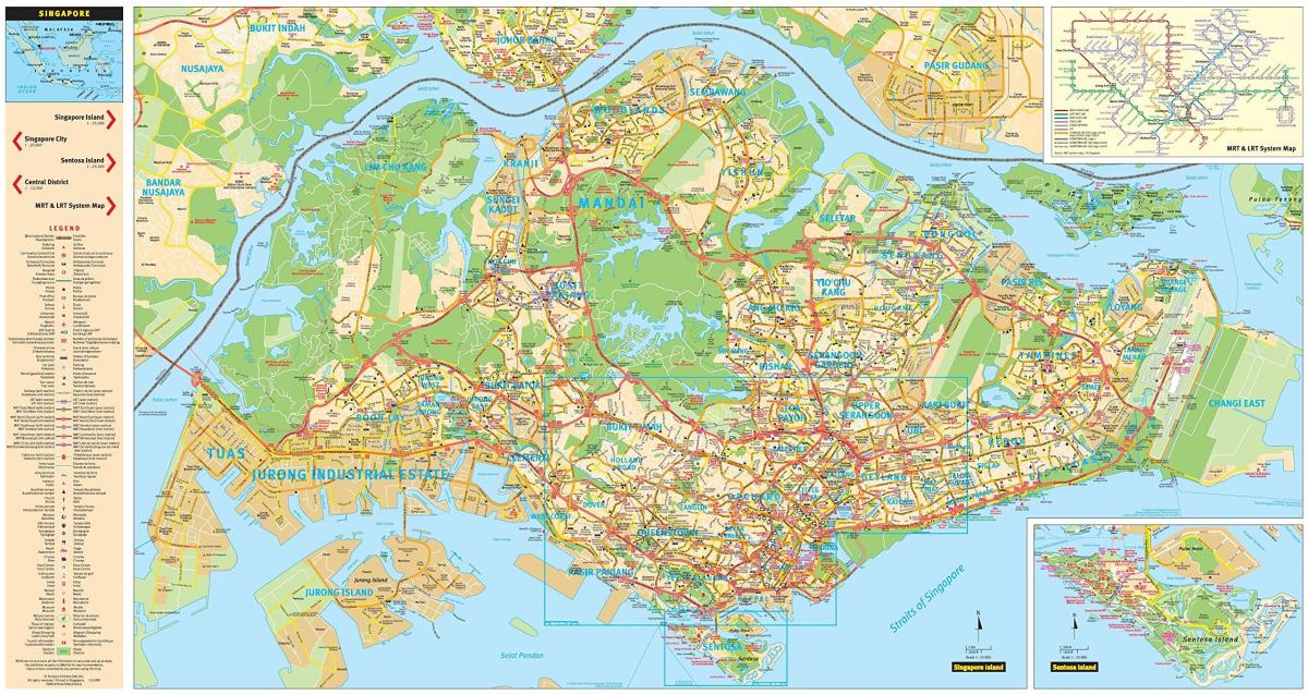 新加坡街区地图